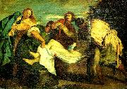 Eugene Delacroix la mise au tombeau USA oil painting artist